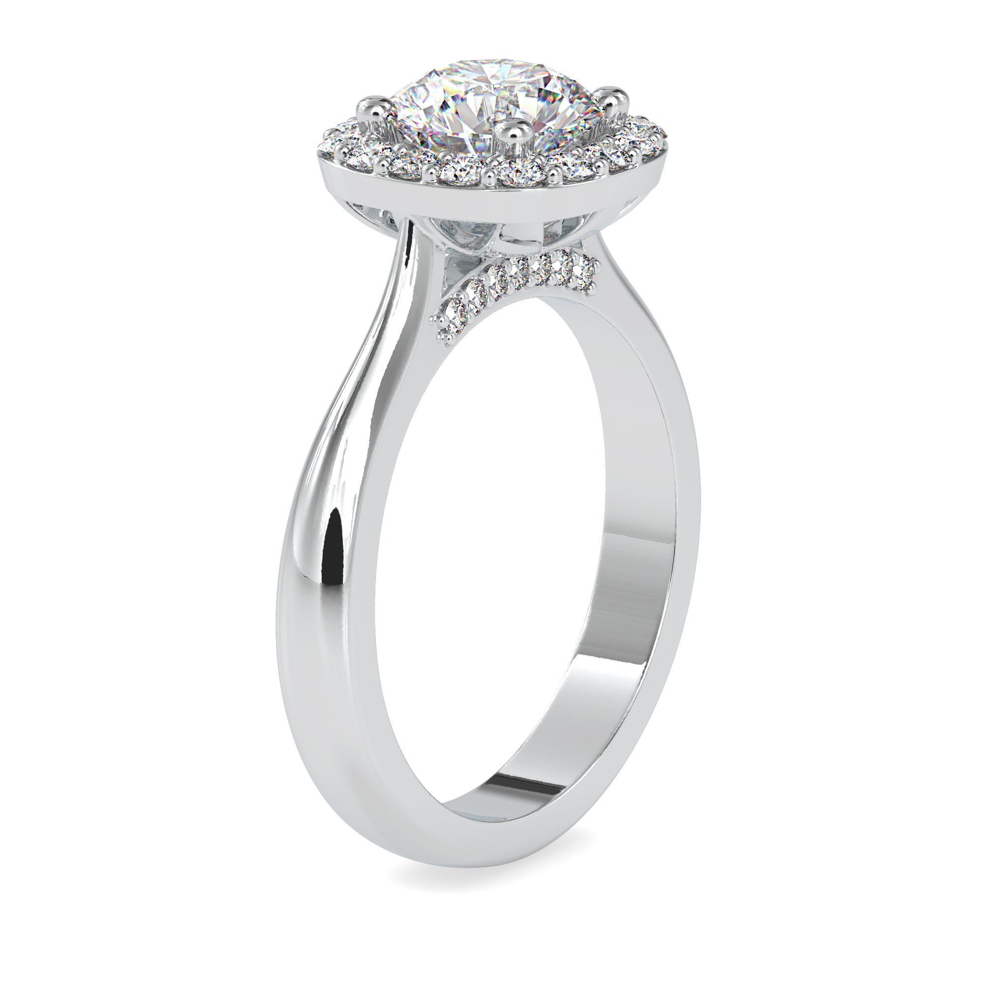 Refined Blossom Solitaire Ring 5