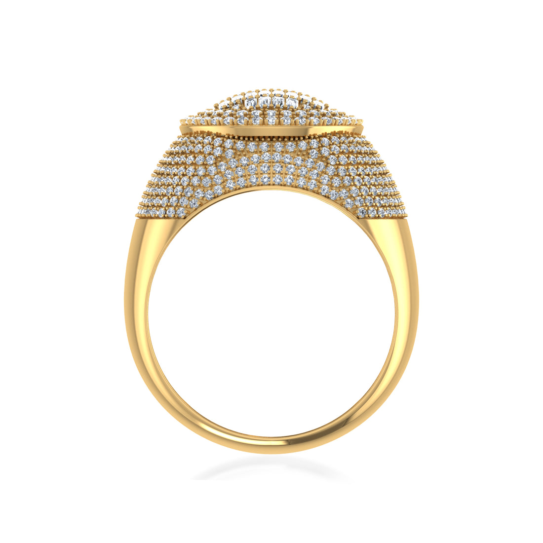 Regal Men’s Lab Diamond Band – Bold Cluster Design 3