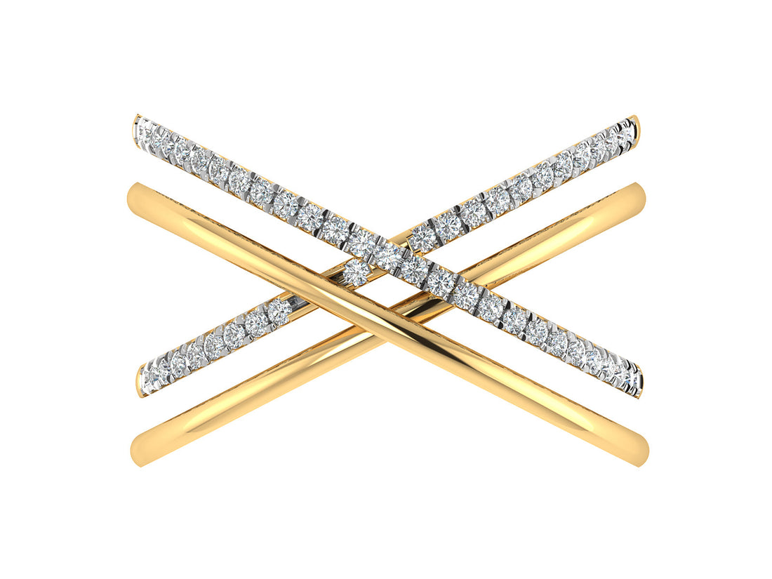 Rising Waves Diamond Ring