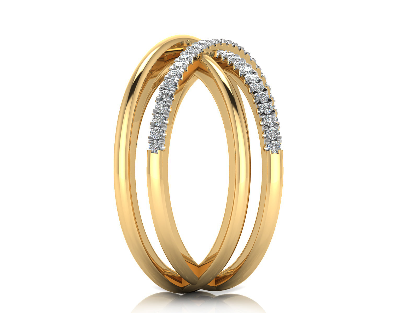 Rising Waves Diamond Ring 3