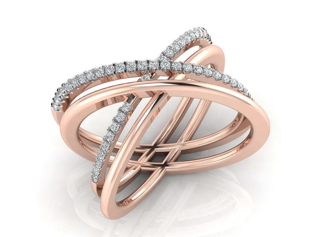 Rising Waves Diamond Ring 5