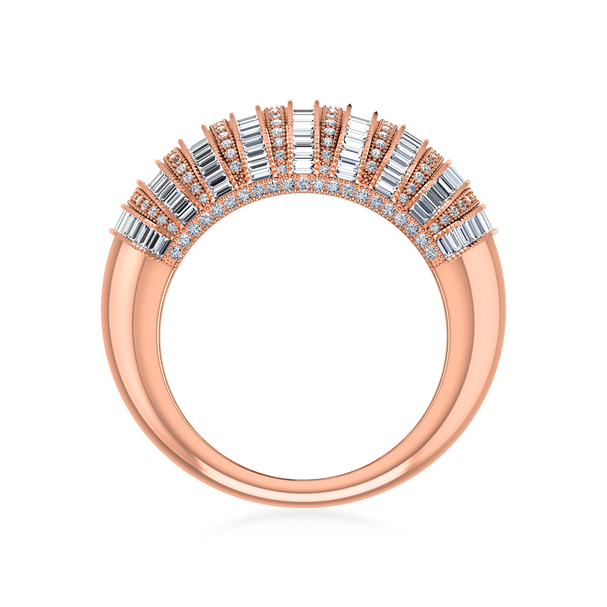 River Flowing Diamond Ring 5