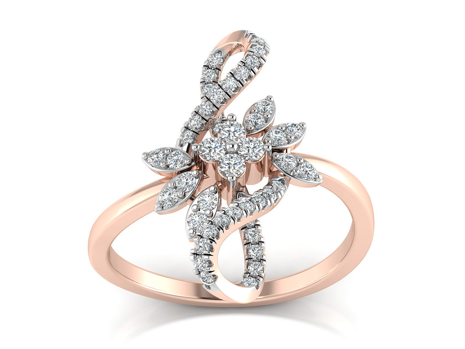 Rose Glow Diamond Ring  5