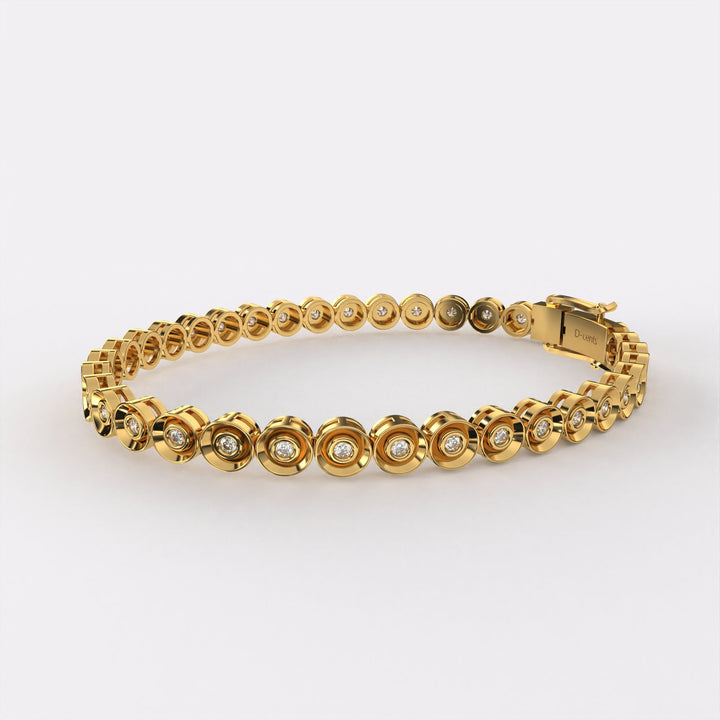 Round Close Diamond Bracelet