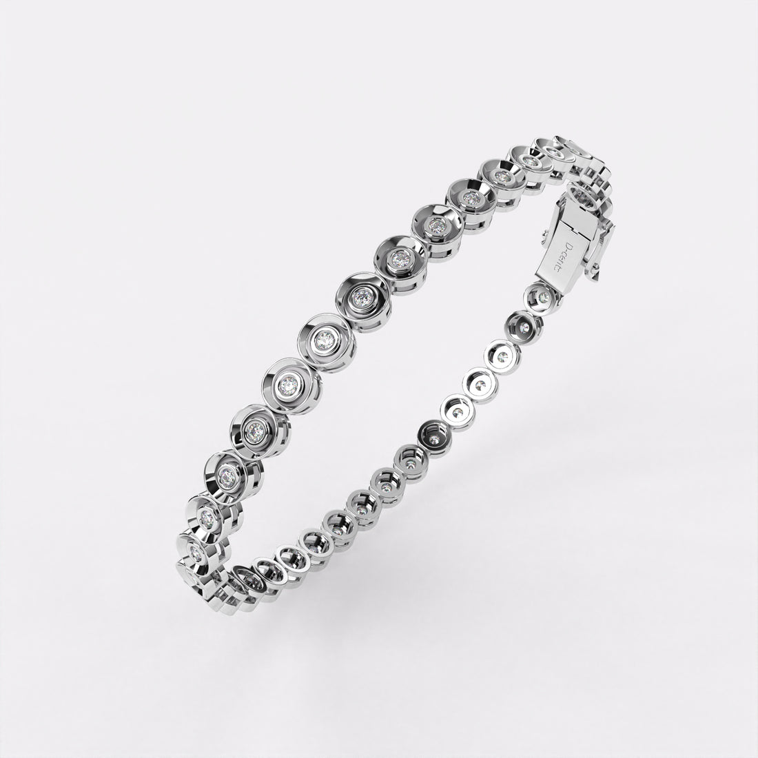 Round Close Diamond Bracelet