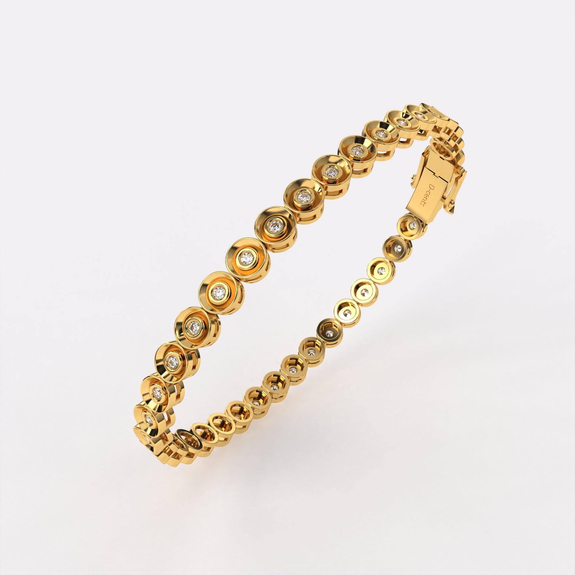 Round Close Diamond Bracelet