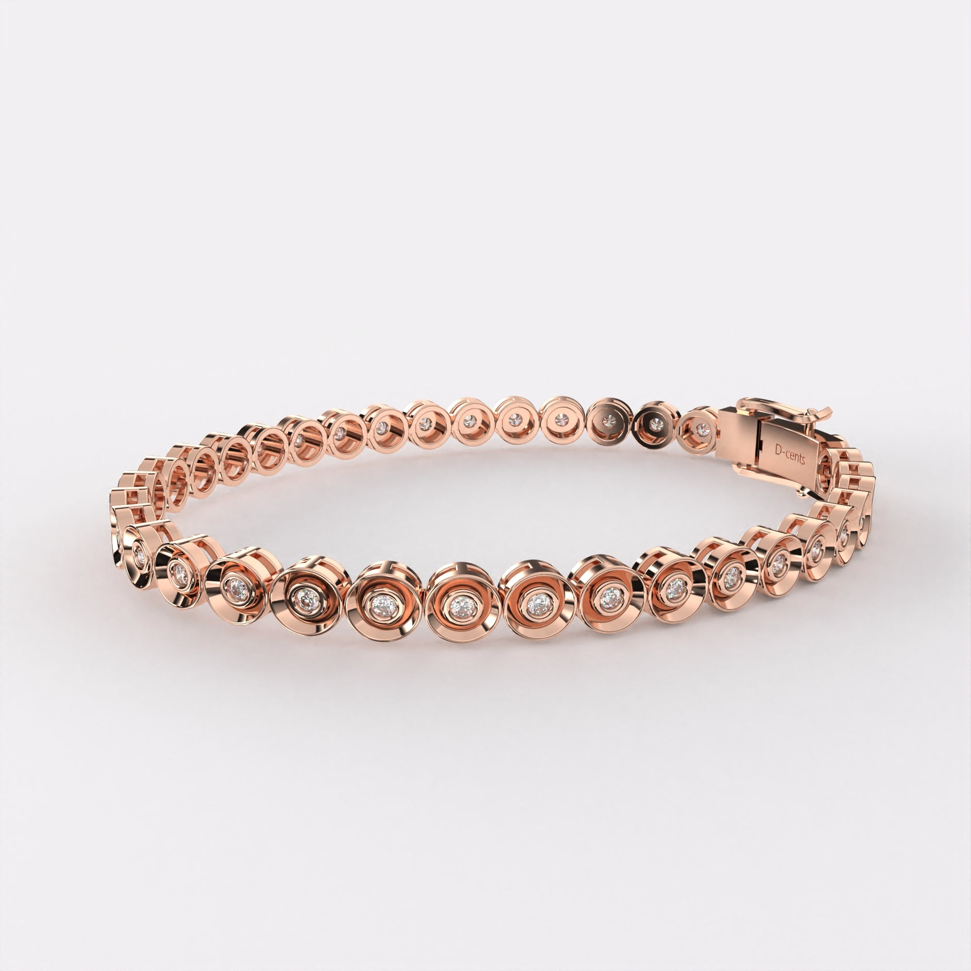 Round Close Diamond Bracelet