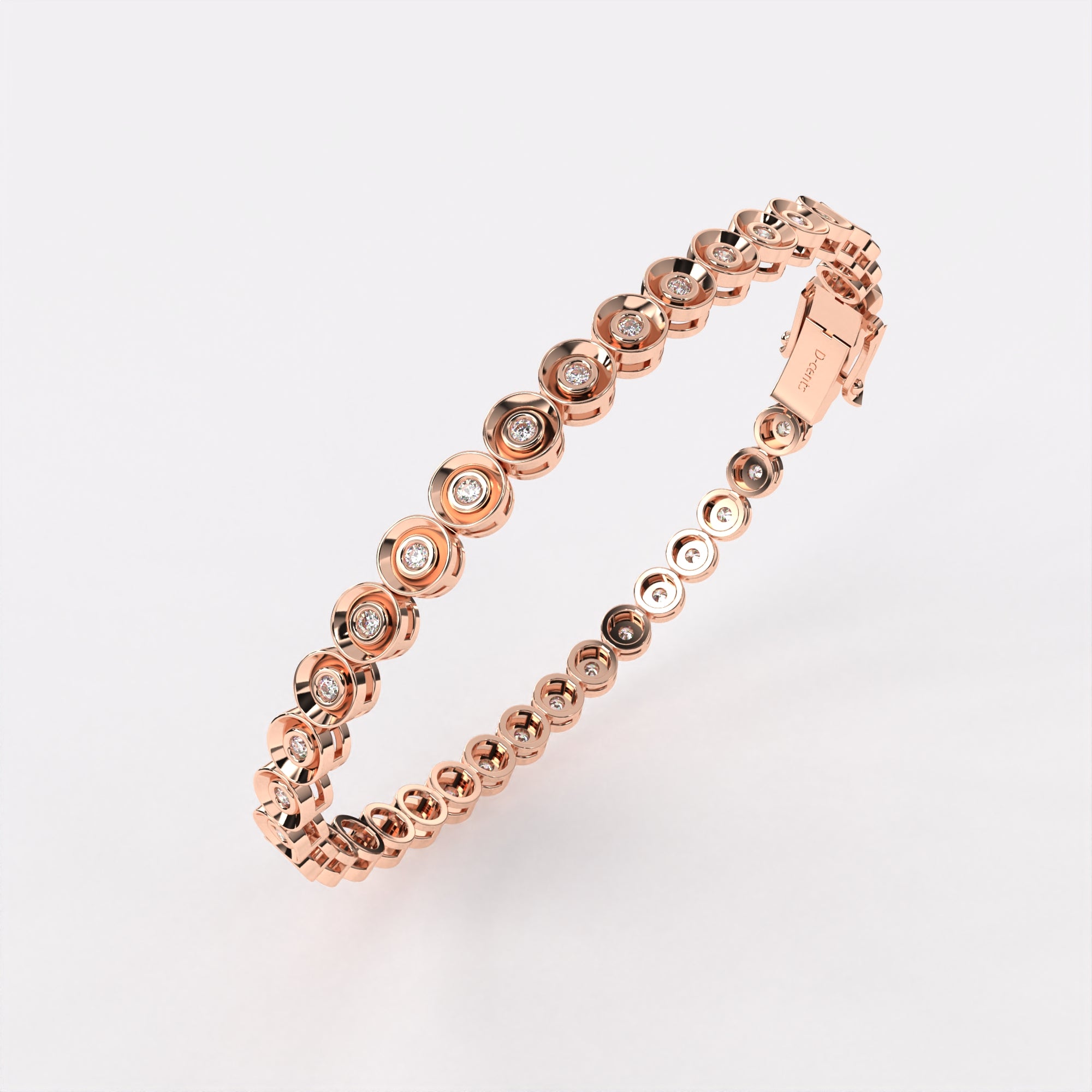 Round Close Diamond Bracelet