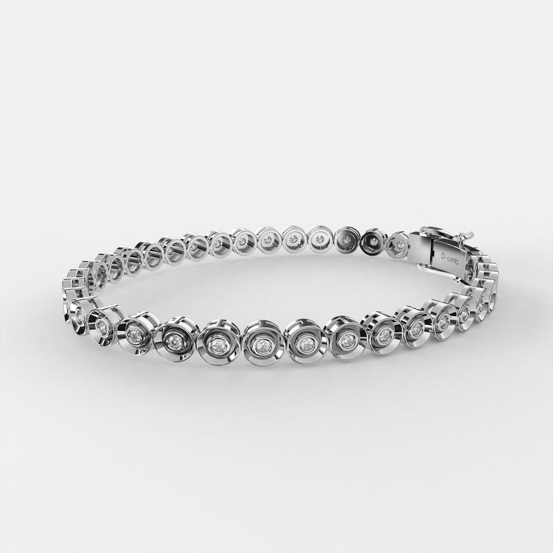 Round Close Diamond Bracelet