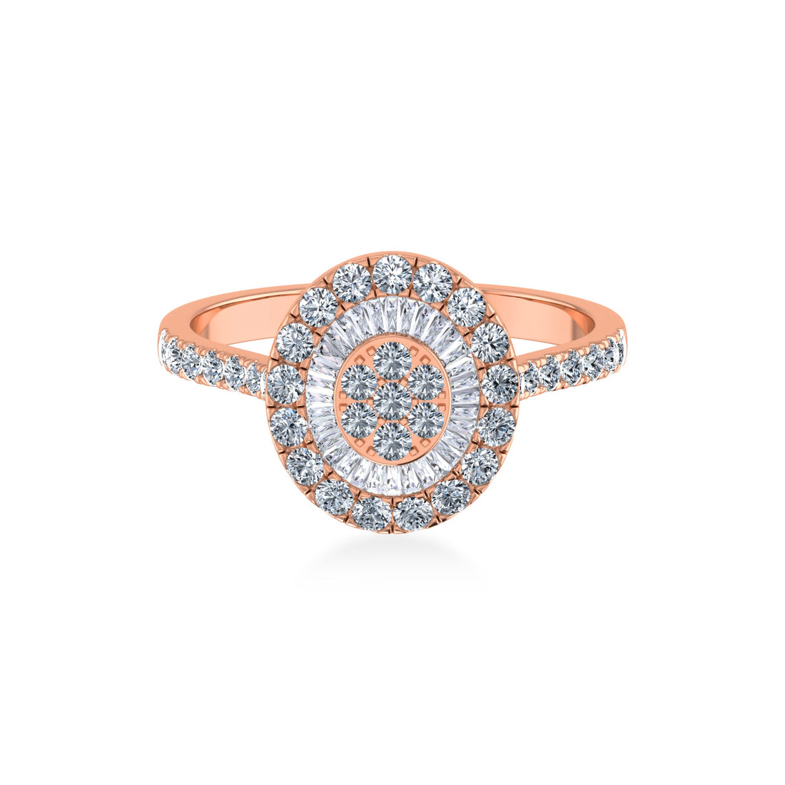 Round Double Halo Lab-Grown Diamond Ring4