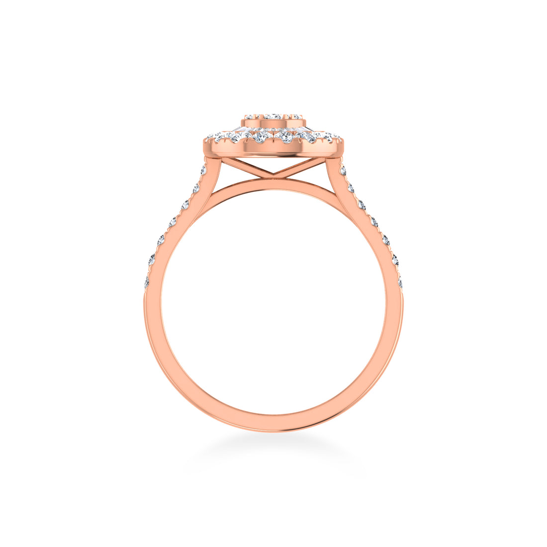 Round Double Halo Lab-Grown Diamond Ring6