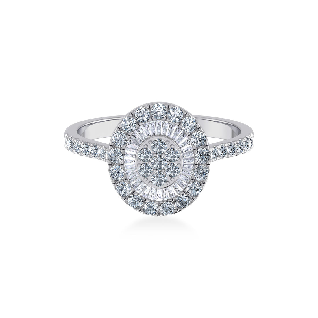 Round Double Halo Lab-Grown Diamond Ring7