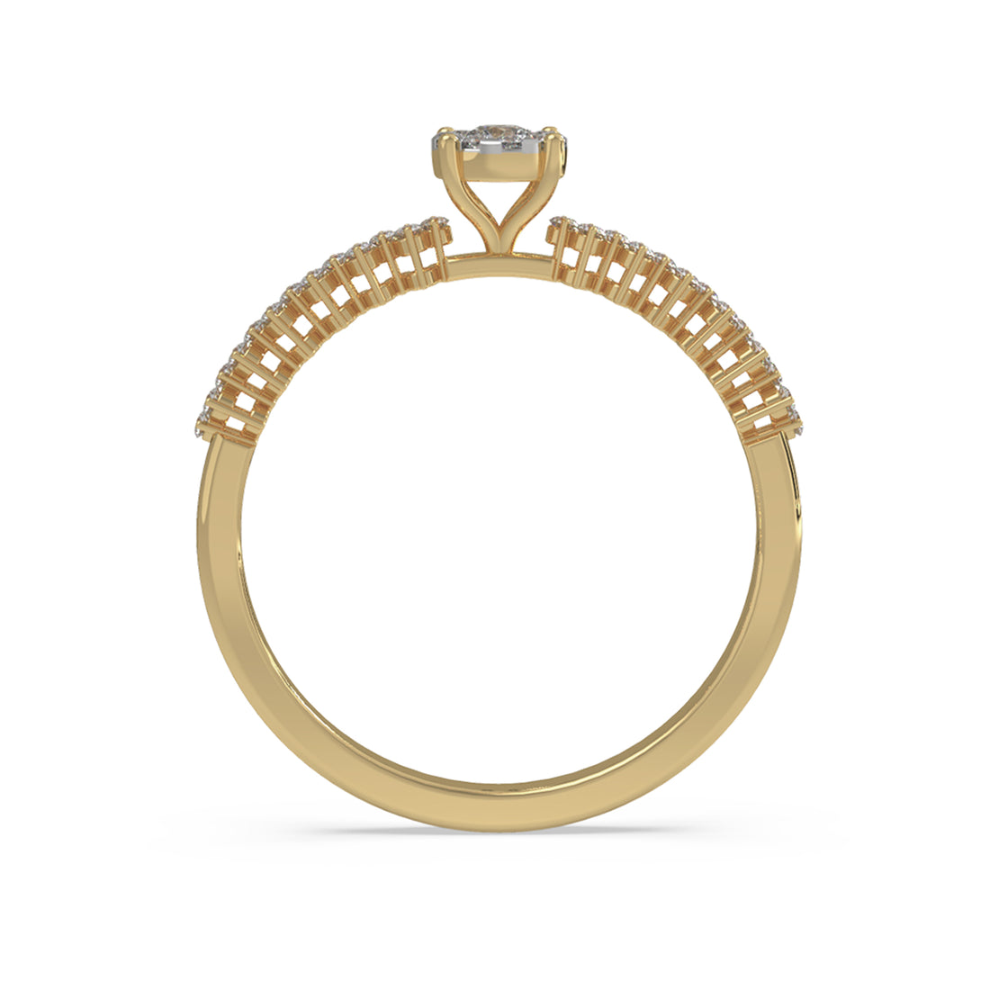 Round Lab-Grown Diamond Halo Ring