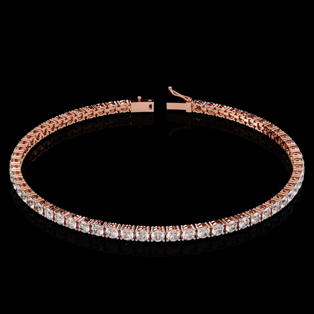 Round Tennis Diamond Bracelet