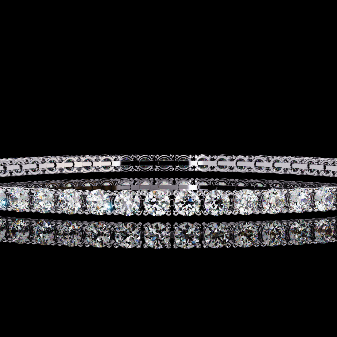 Round Tennis Diamond Bracelet