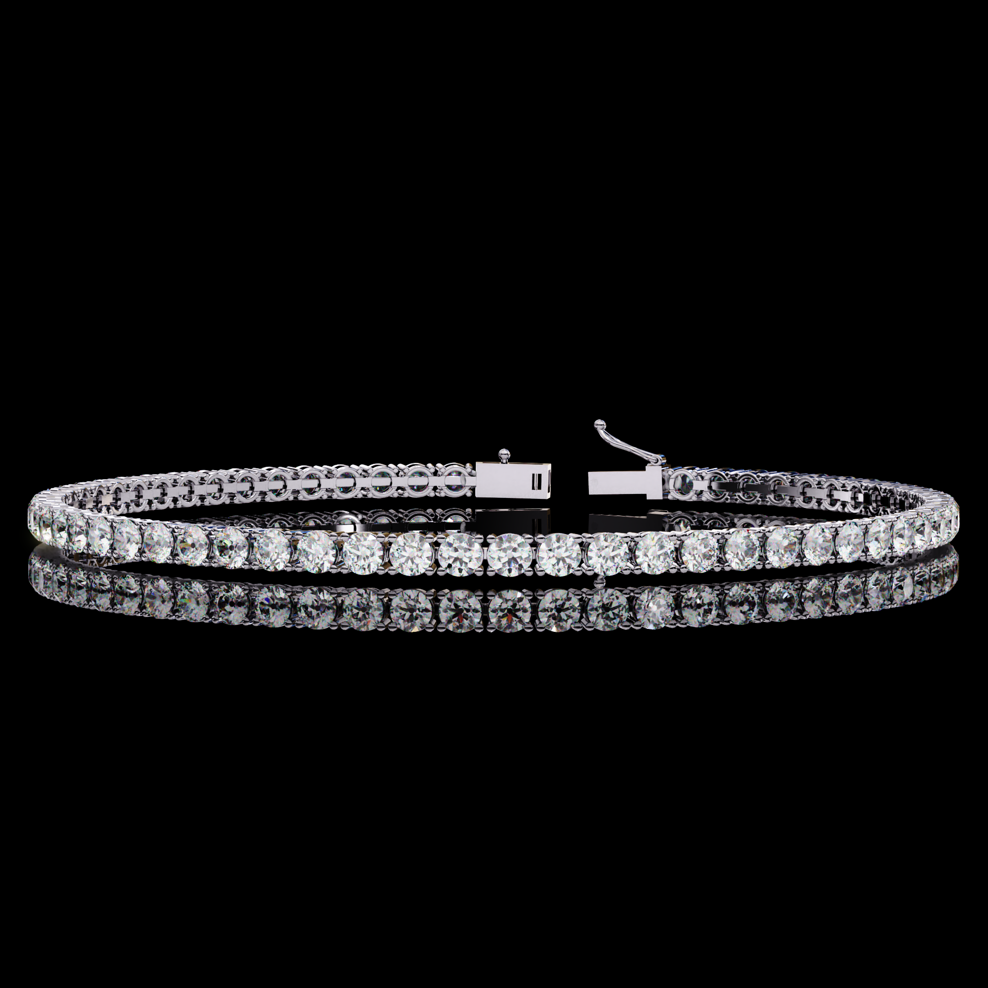 Round Tennis Diamond Bracelet