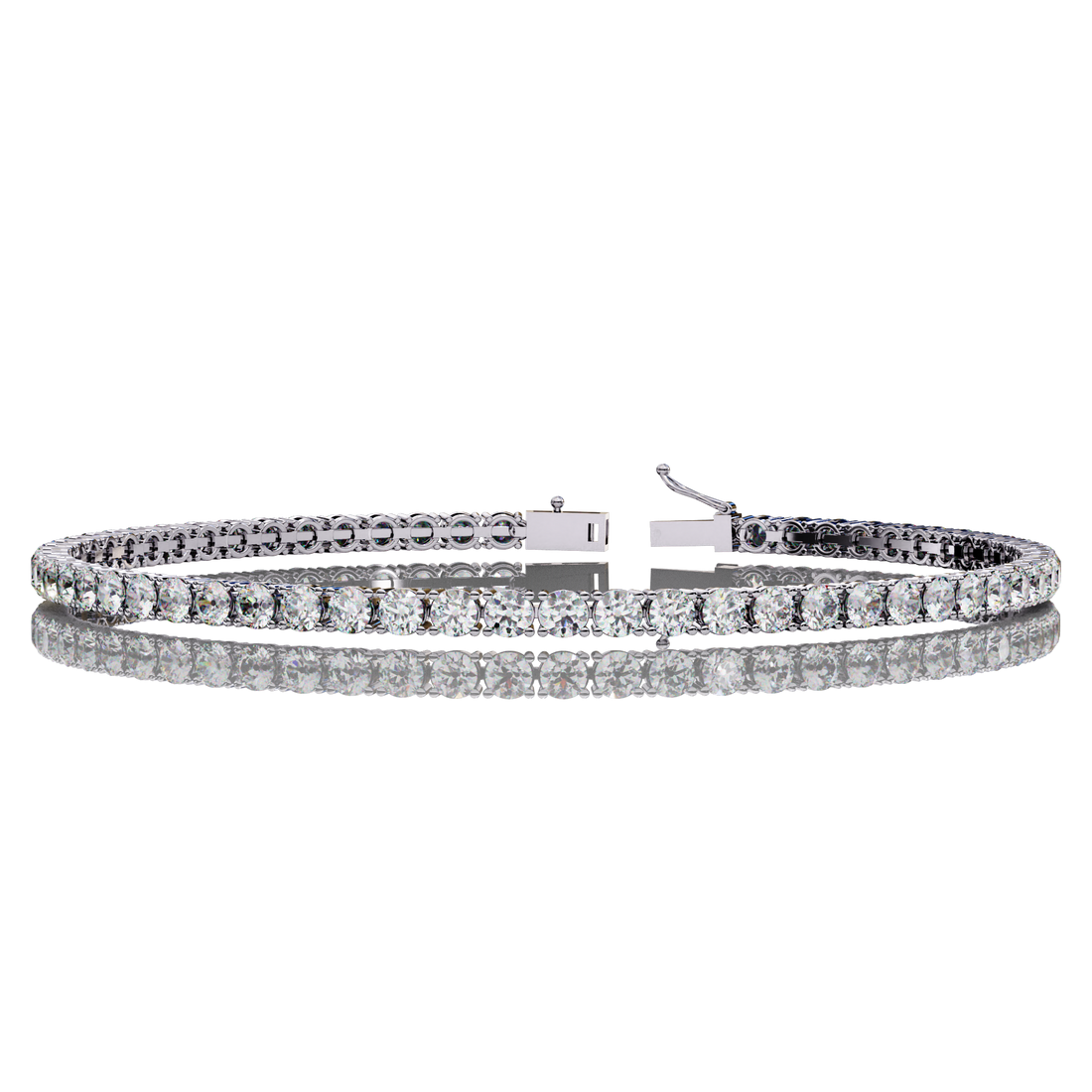 Round Tennis Diamond Bracelet