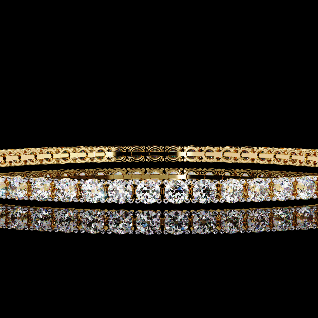 Round Tennis Diamond Bracelet