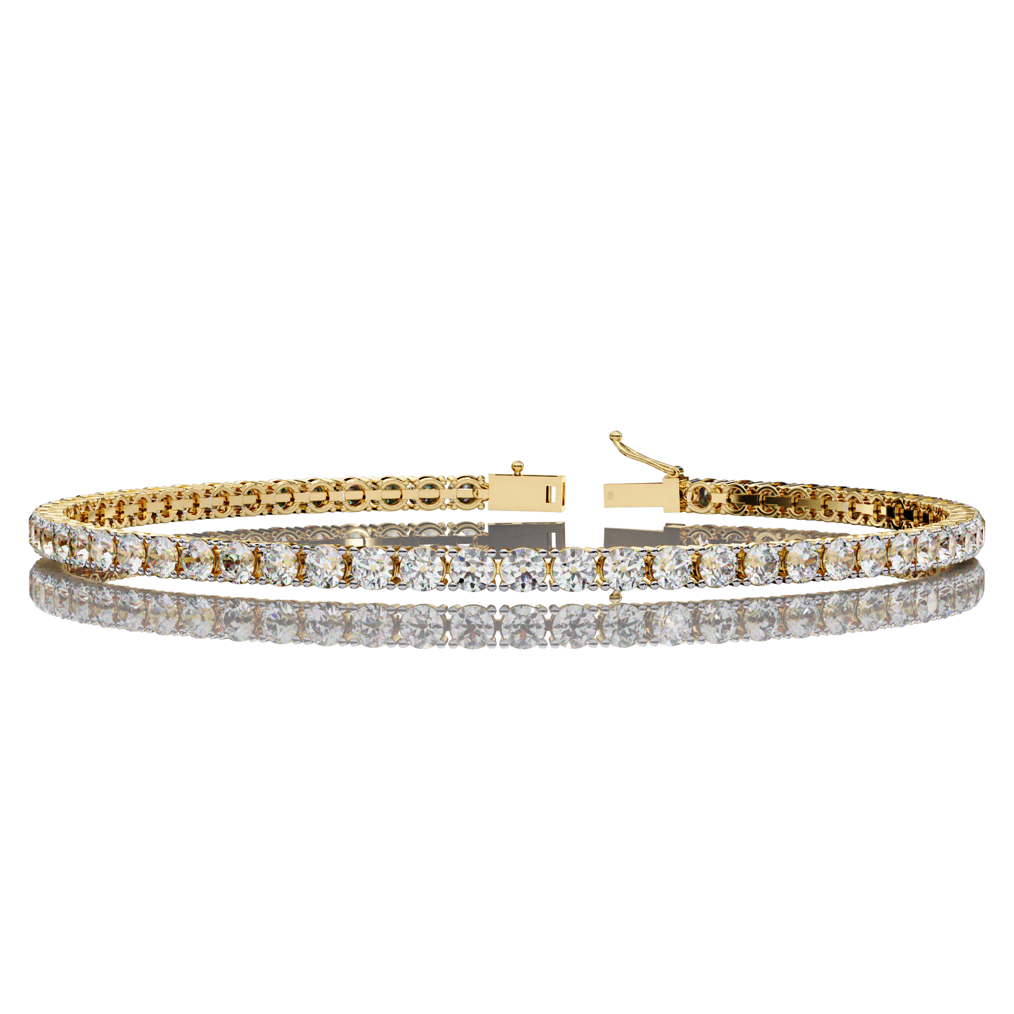 Round Tennis Diamond Bracelet