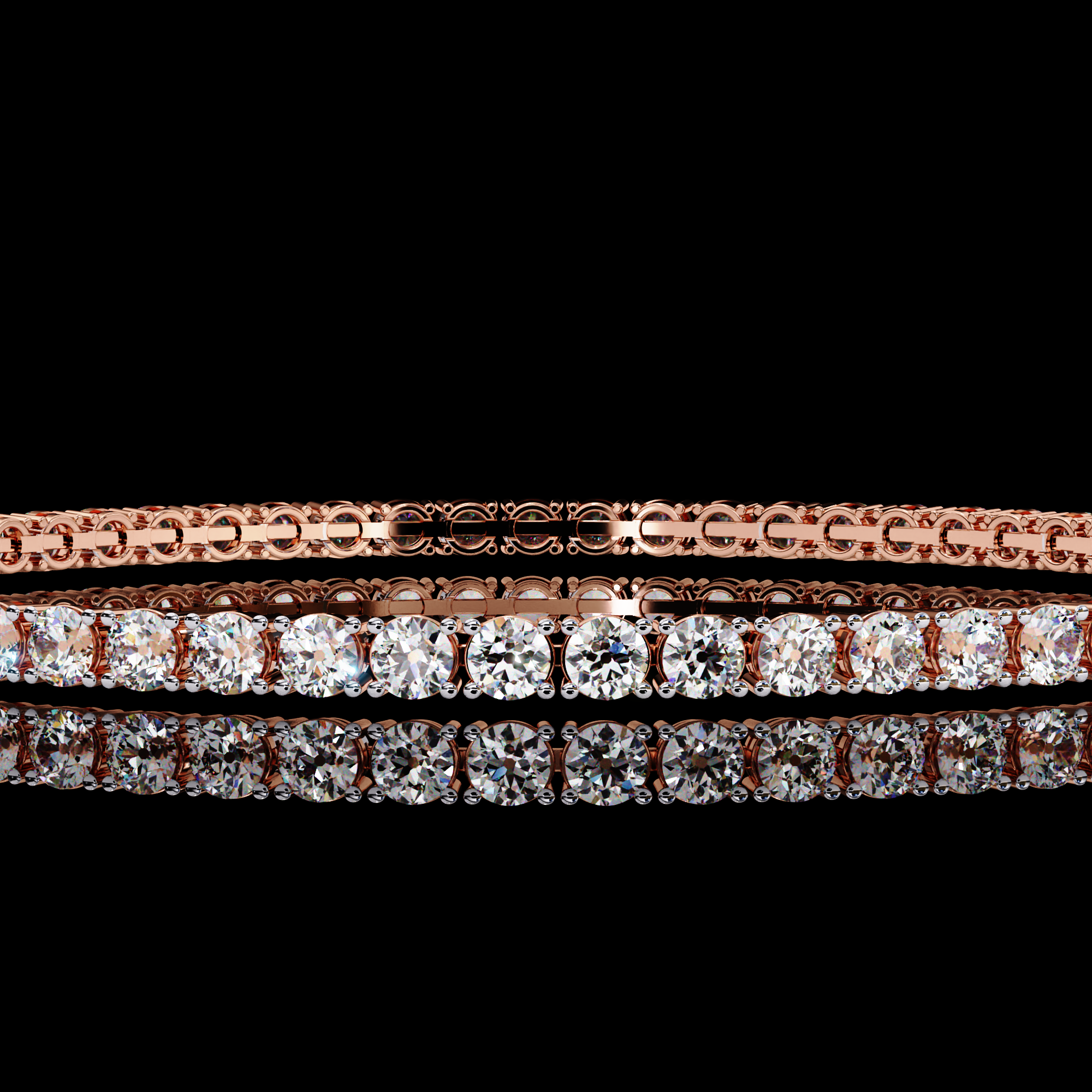 Round Tennis Diamond Bracelet