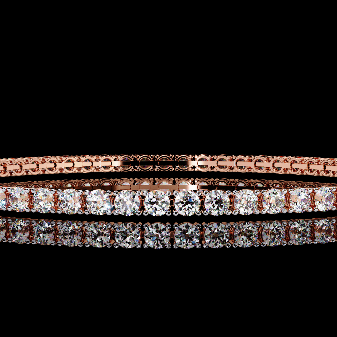 Round Tennis Diamond Bracelet