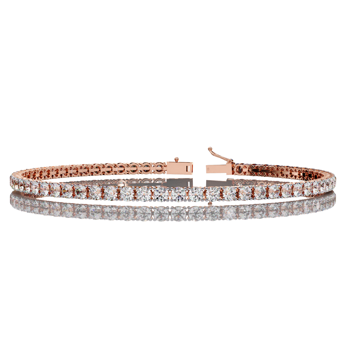Round Tennis Diamond Bracelet