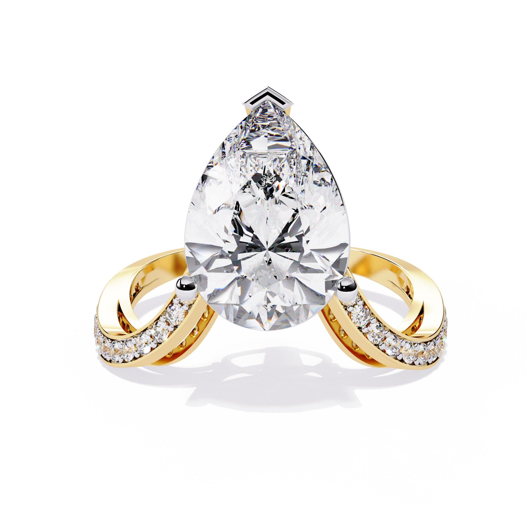 Royal Drop Solitaire Diamond Ring