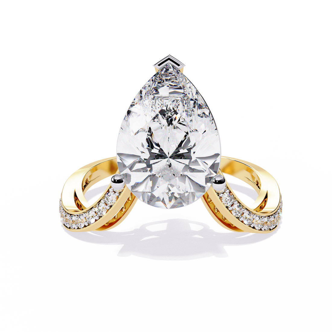 Royal Drop Solitaire Diamond Ring