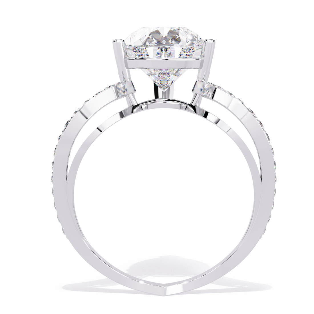 Royal Drop Solitaire Diamond Ring 11
