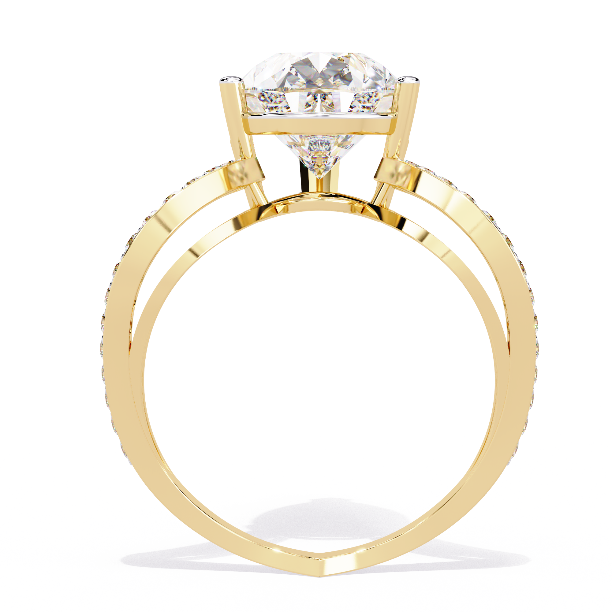 Royal Drop Solitaire Diamond Ring 3