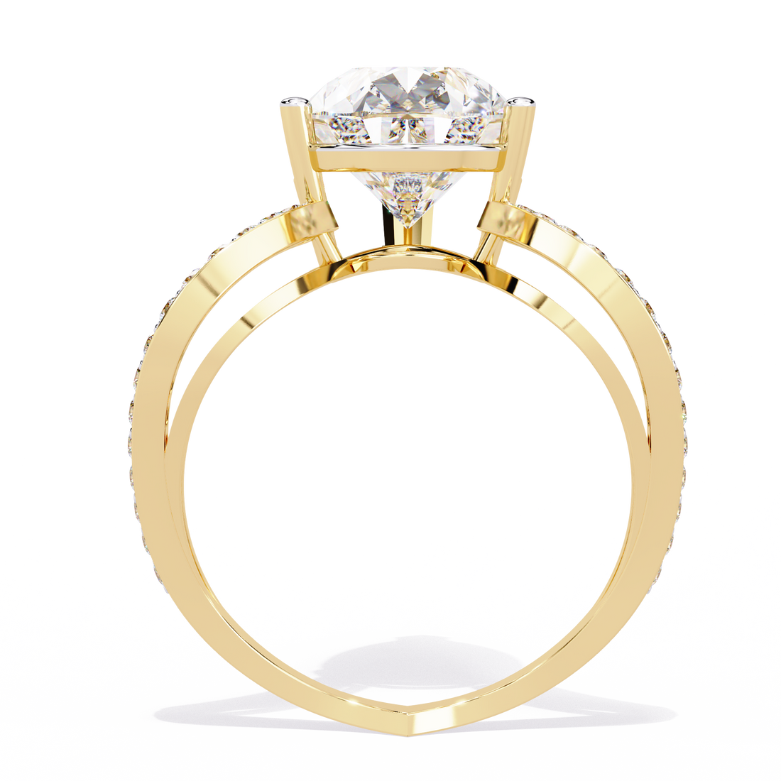 Royal Drop Solitaire Diamond Ring 3