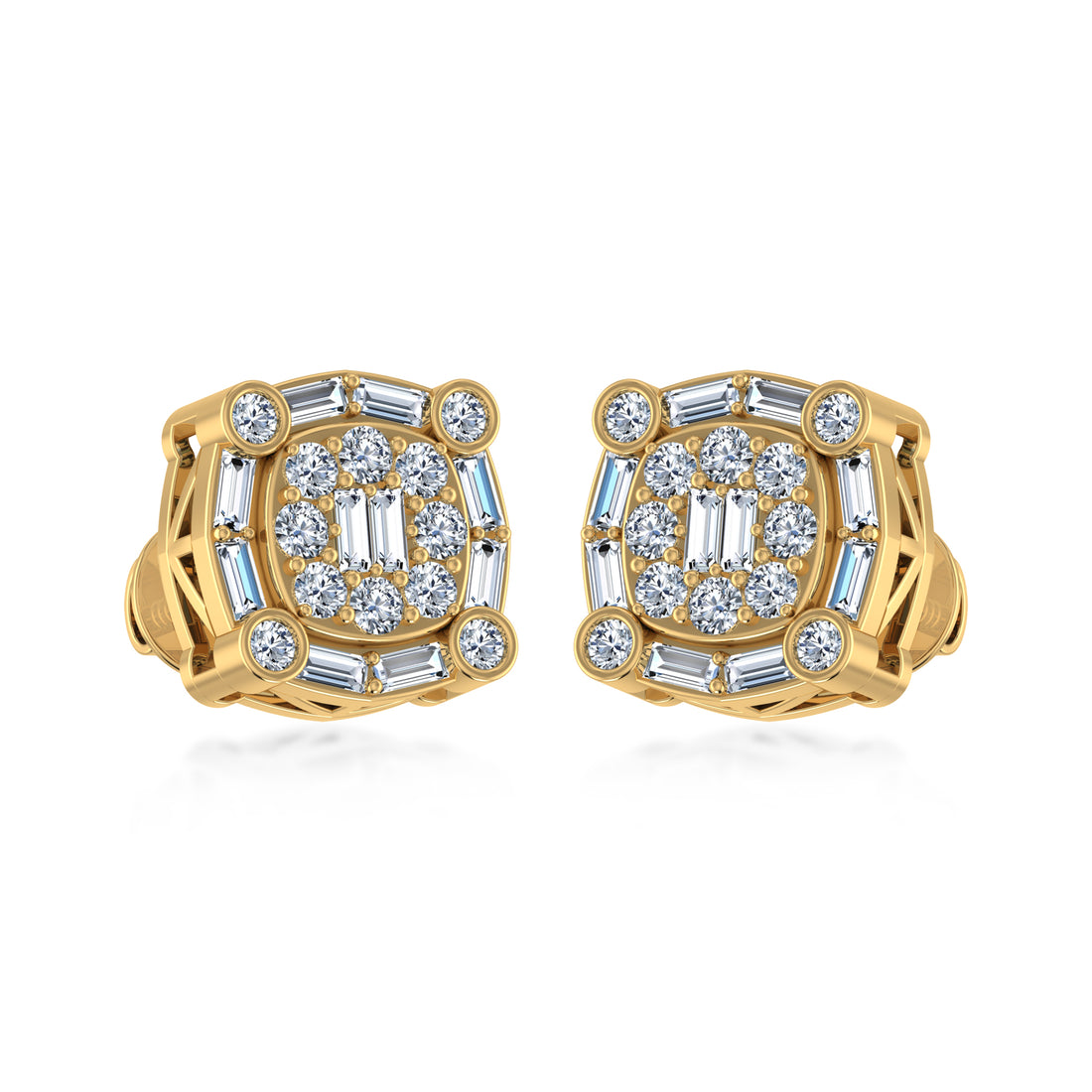 Royal Prism Halo Lab Grown Diamond Earrings 2