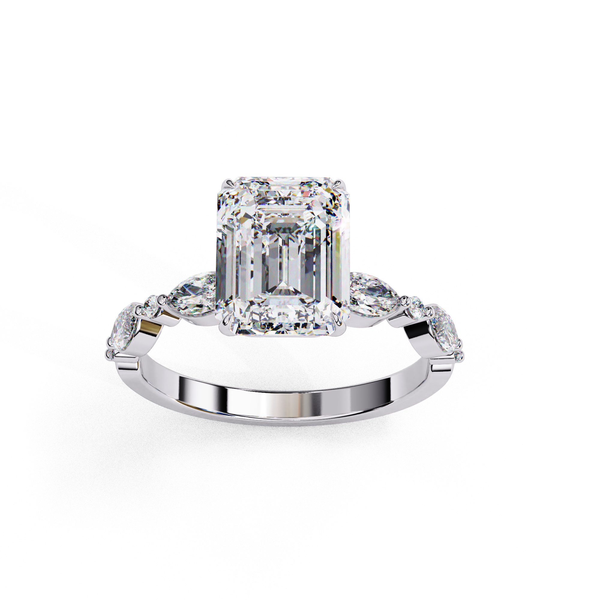Royal Prism Solitaire Ring 11