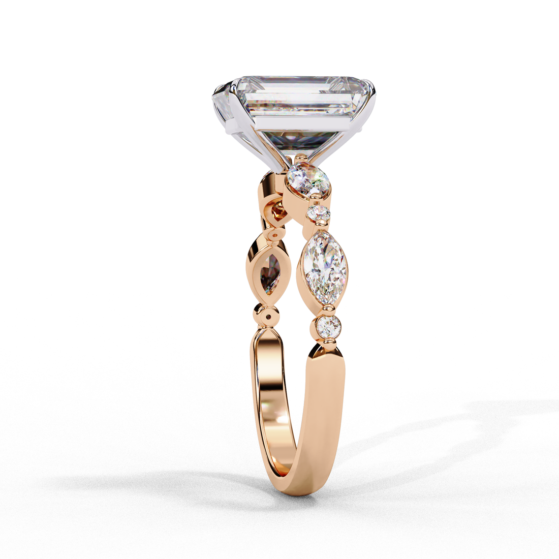 Royal Prism Solitaire Ring 7