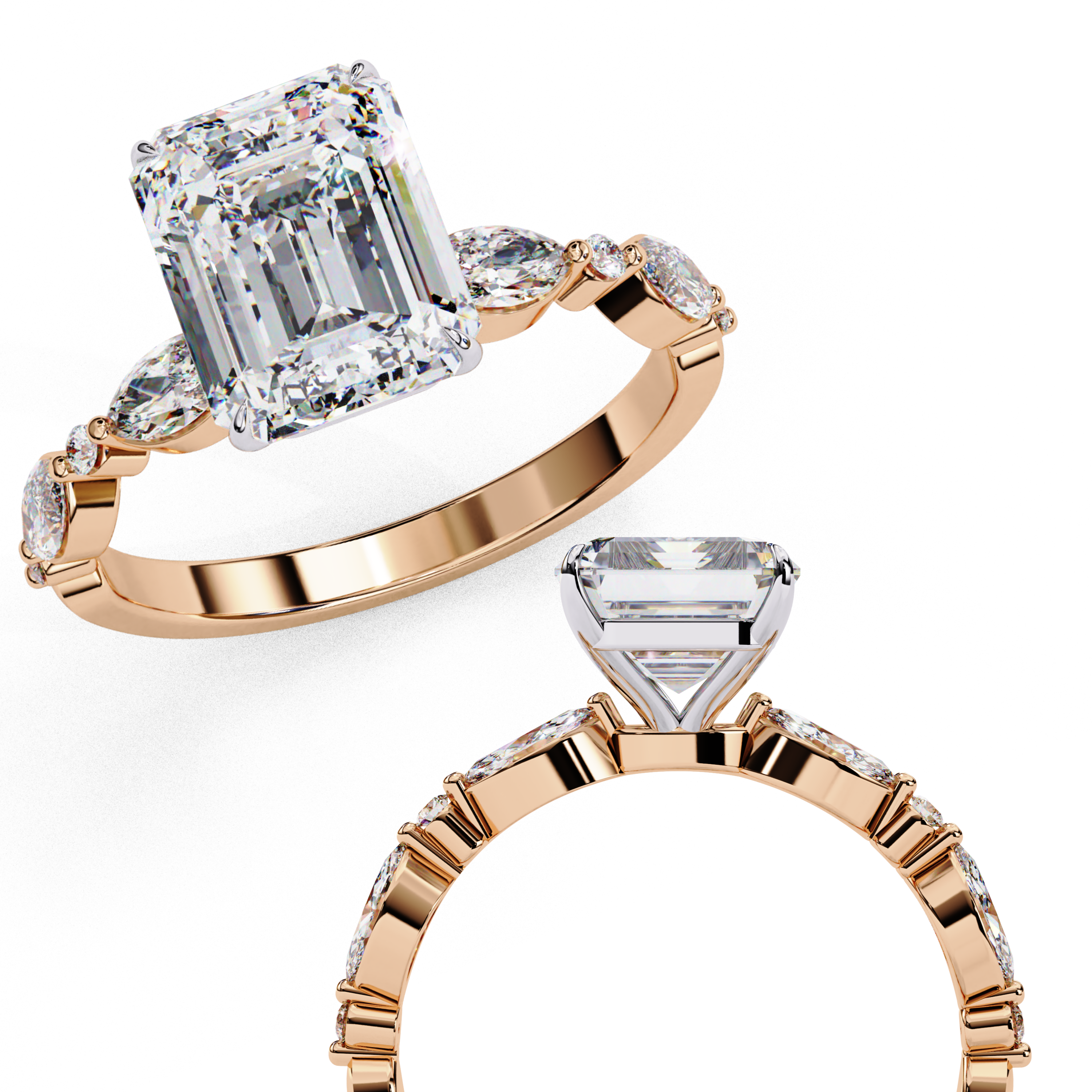 Royal Prism Solitaire Ring 9