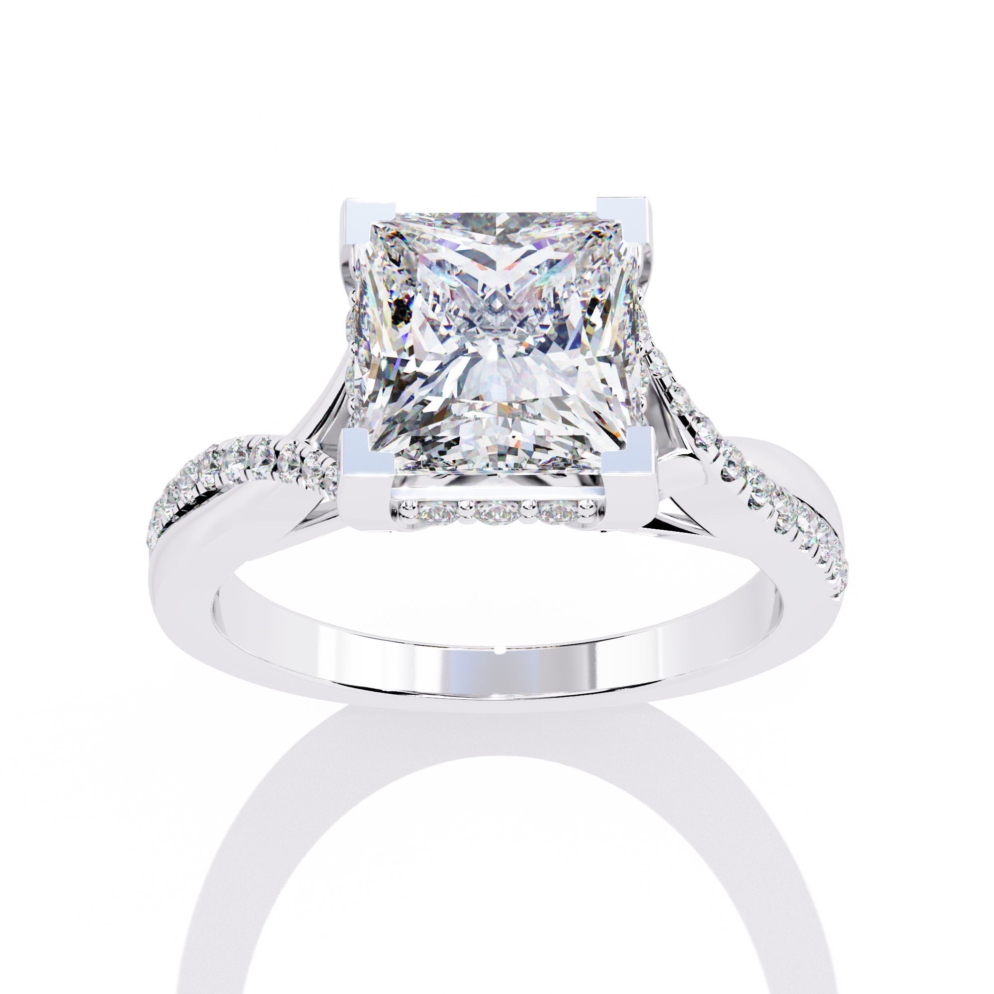 Royal Radiant Diamond Ring 12