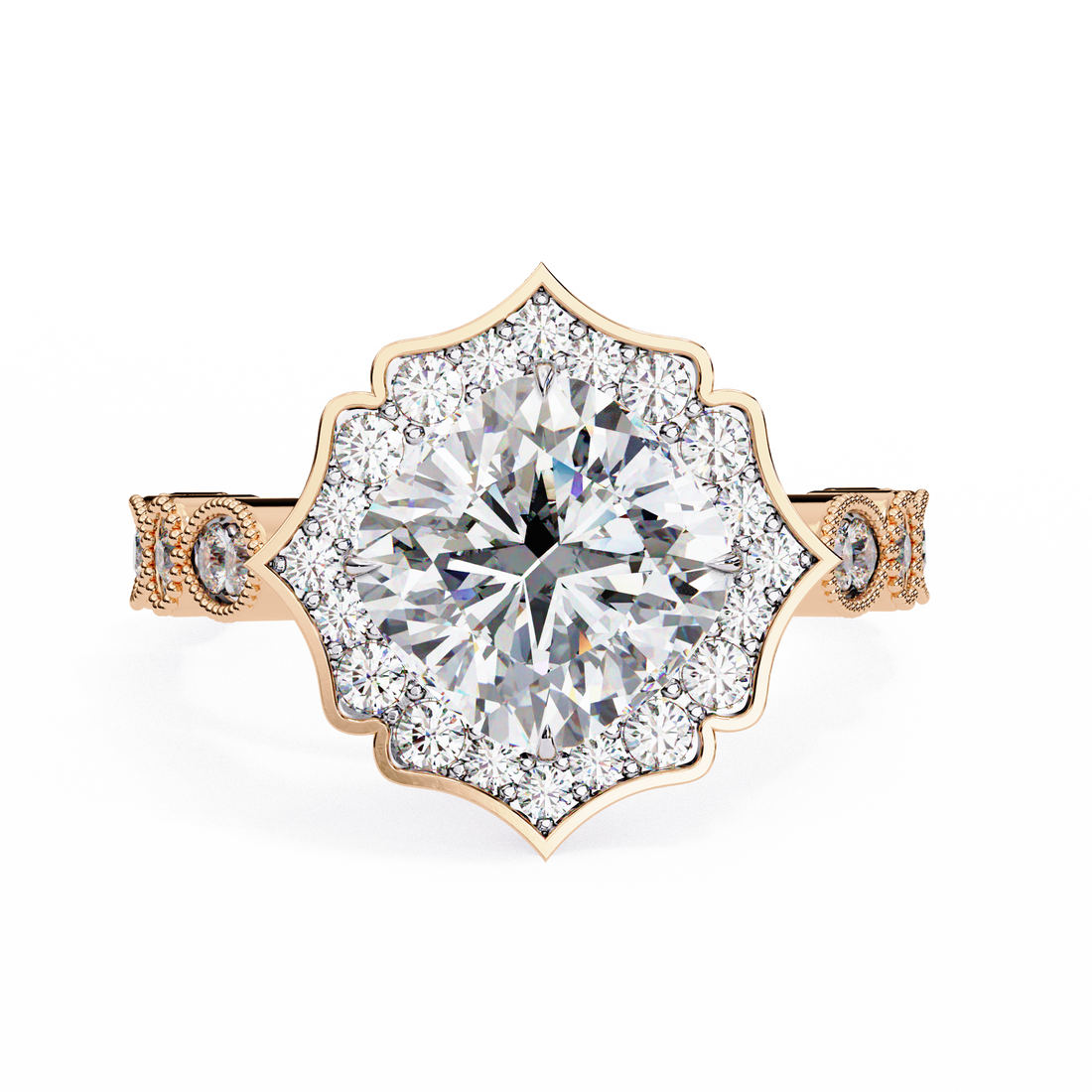 Royal Style Cushion Lab Grown Diamond Diamond  Ring6