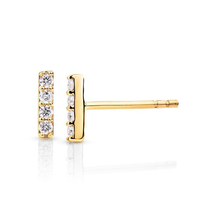 Echo Line Diamond Earrings