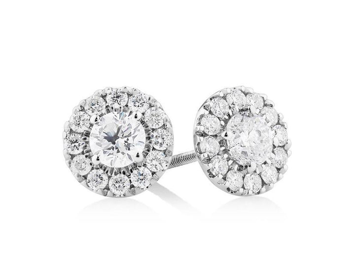 Mystic Glam Diamond Stud Earrings