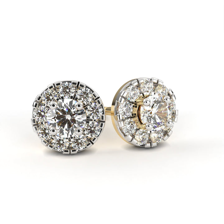 Mystic Glam Diamond Stud Earrings