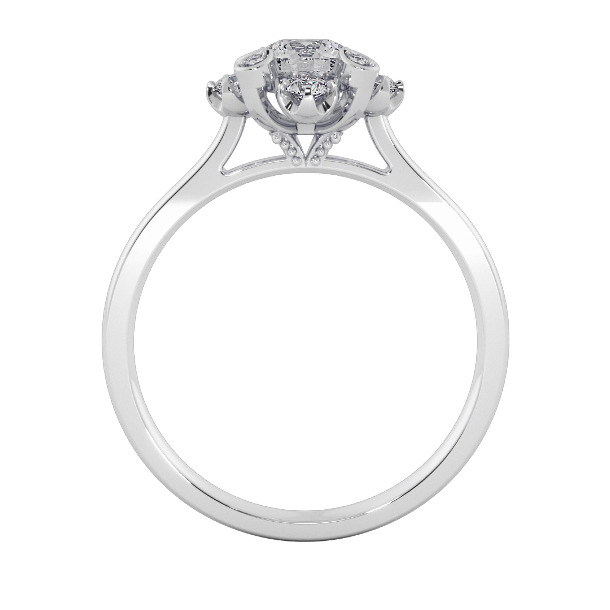 Eternal Bloom Round Cut Diamond Ring