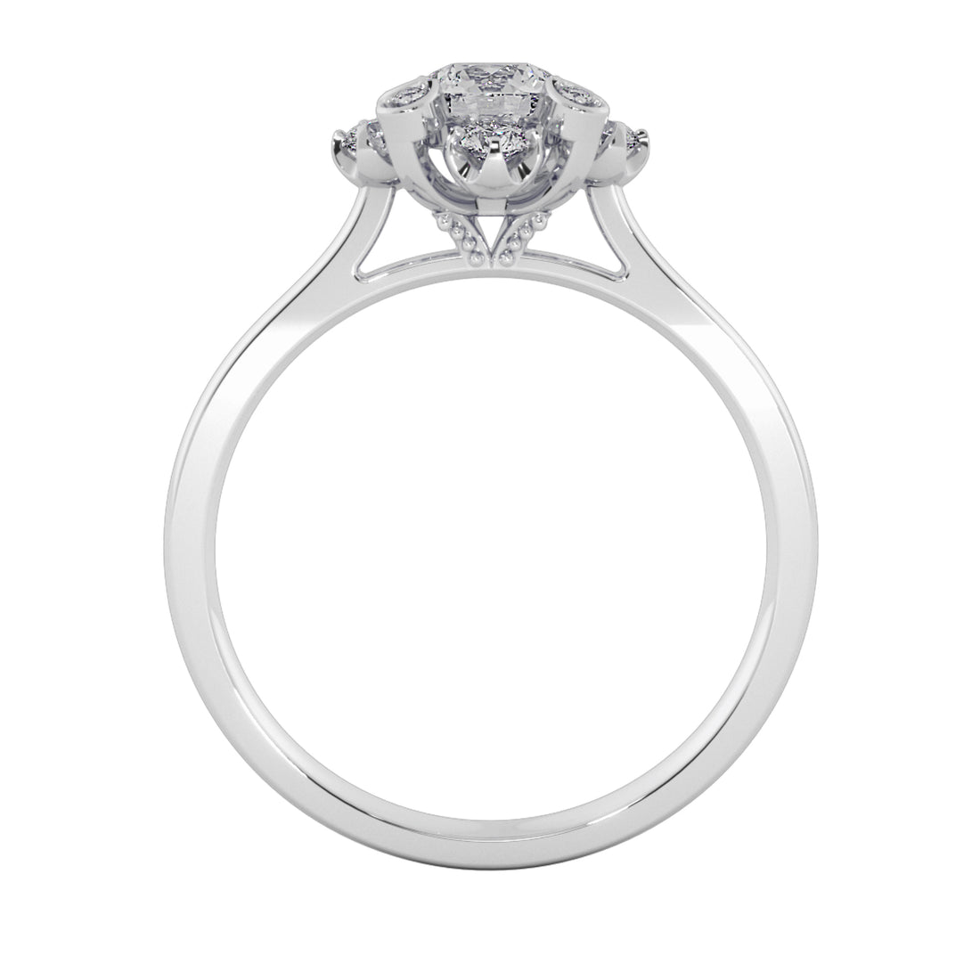 Eternal Bloom Round Cut Diamond Ring