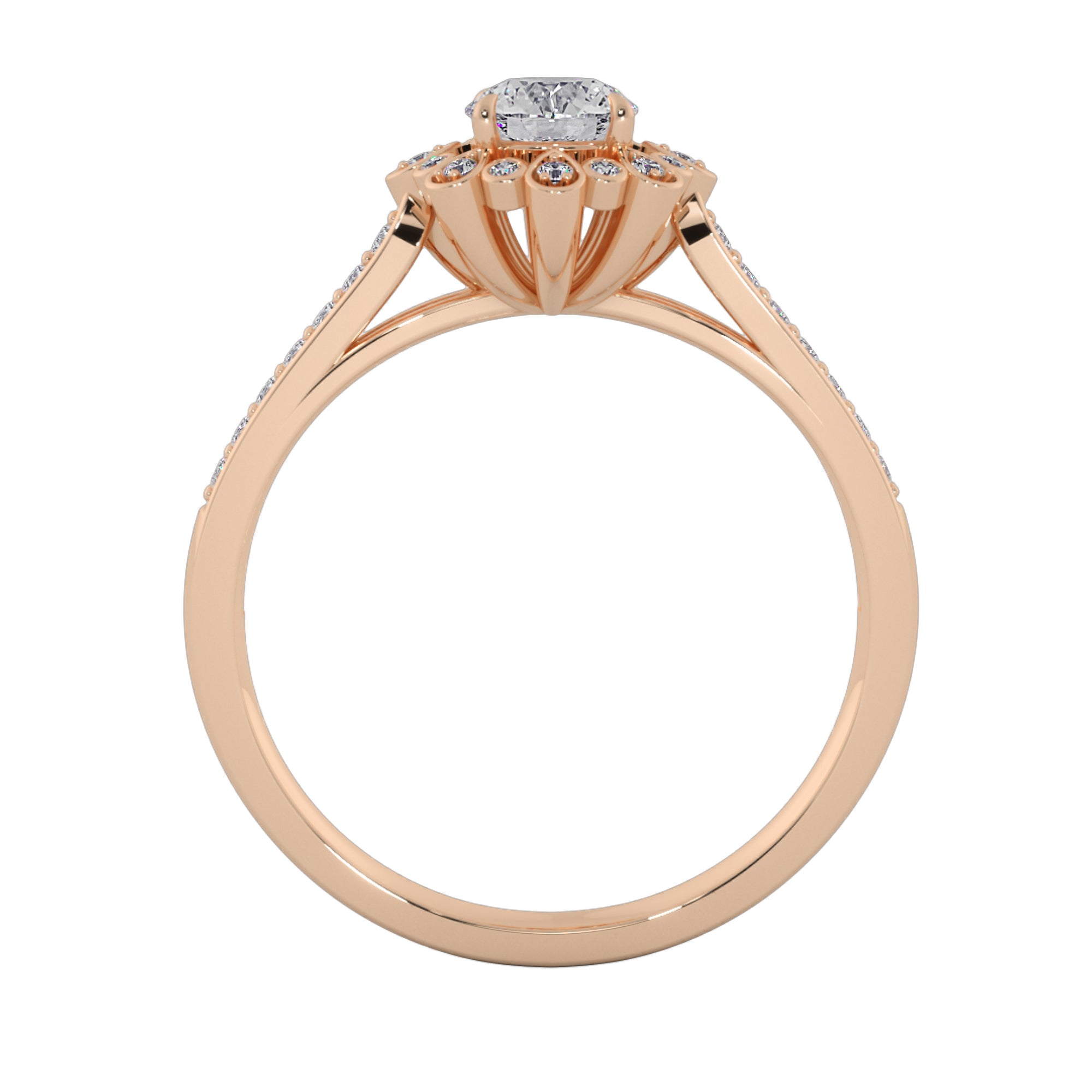 Empress Bloom Diamond Engagement Ring