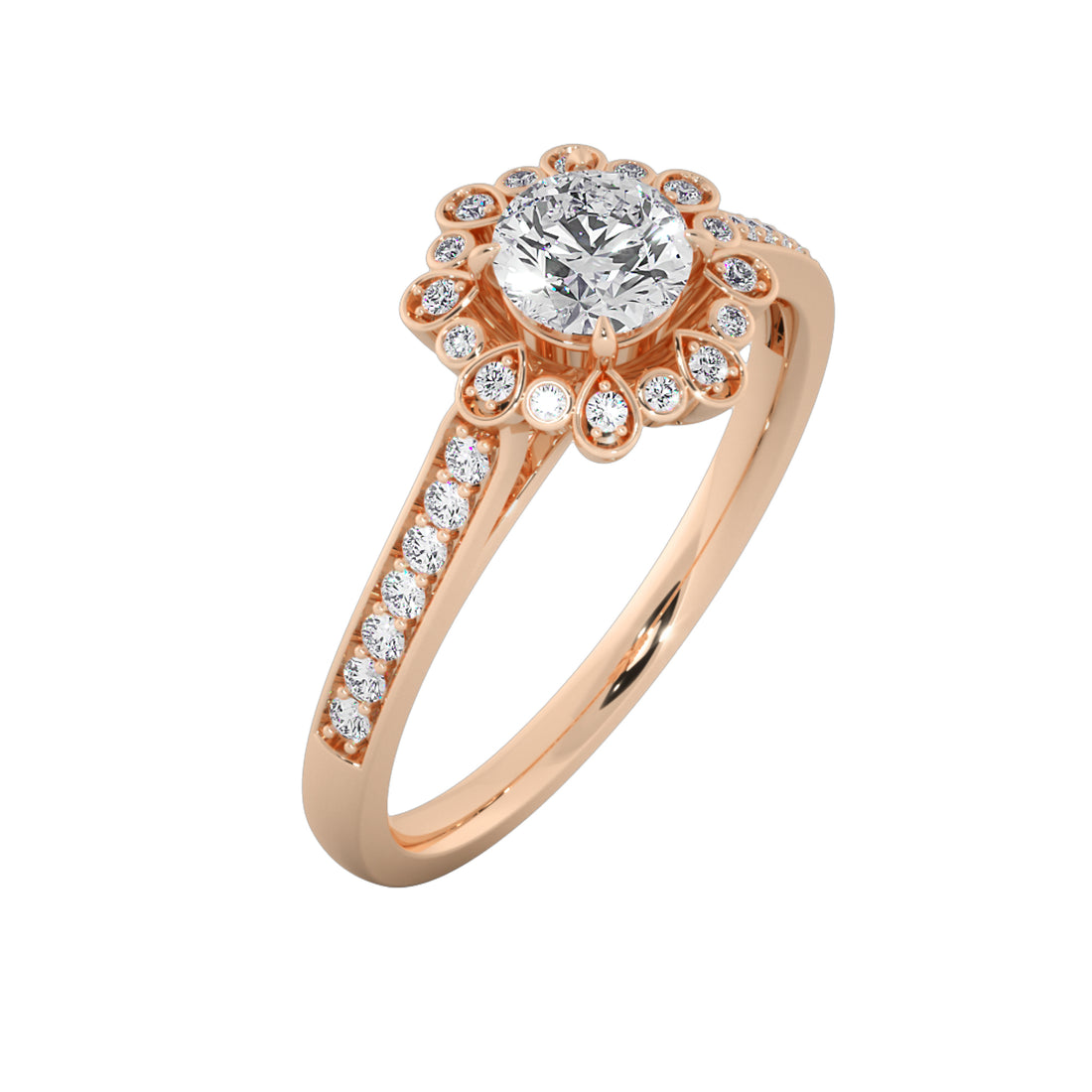 Empress Bloom Diamond Engagement Ring