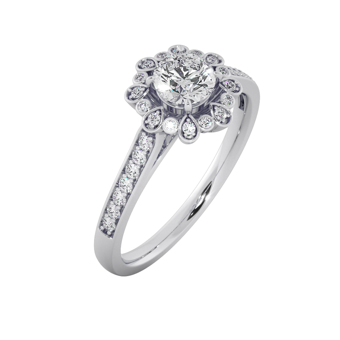Empress Bloom Diamond Engagement Ring