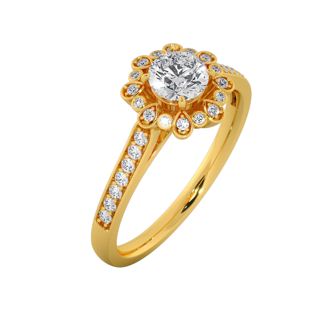 Empress Bloom Diamond Engagement Ring