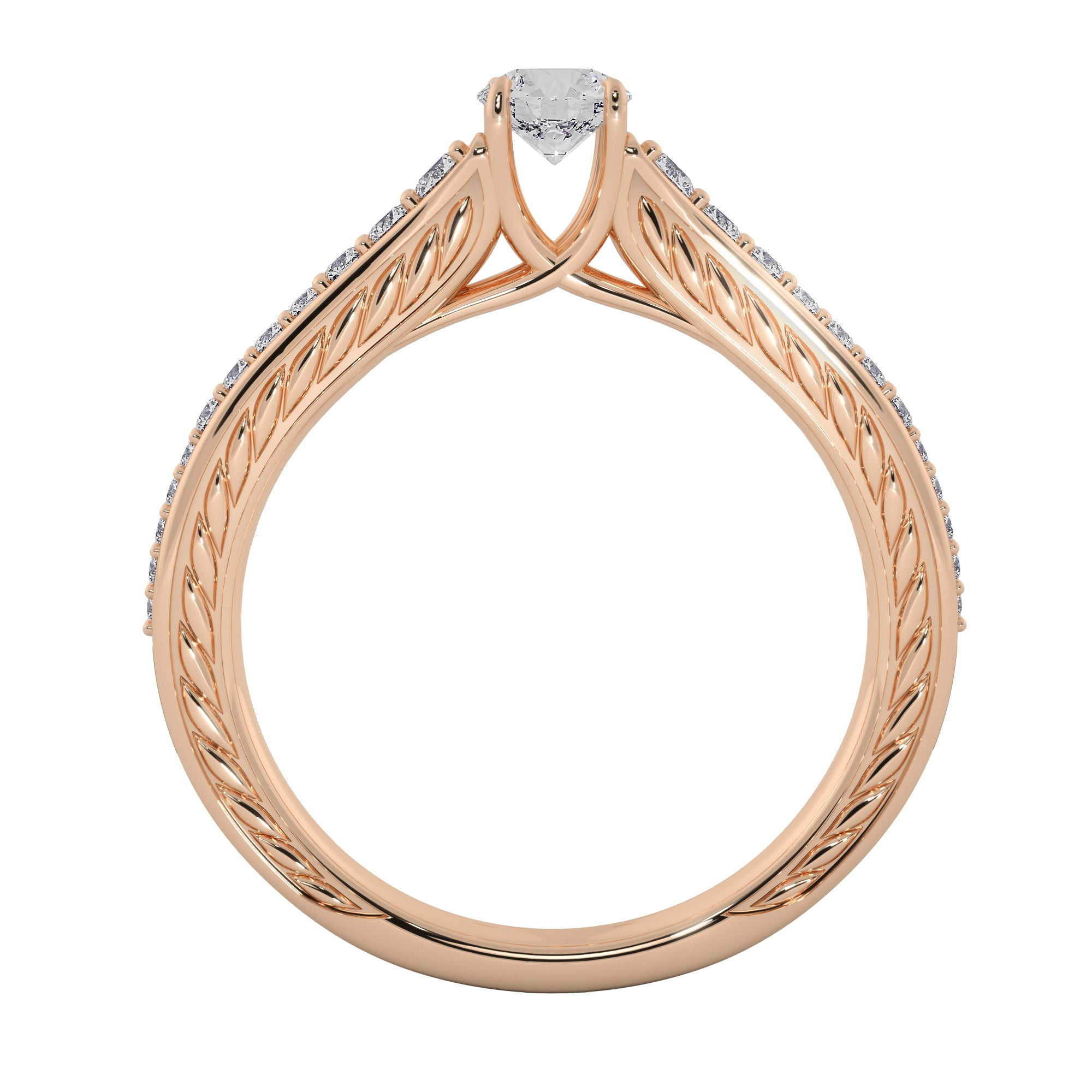 Veloura Lab Grown Diamond Ring – Signature Halo Engagement Ring