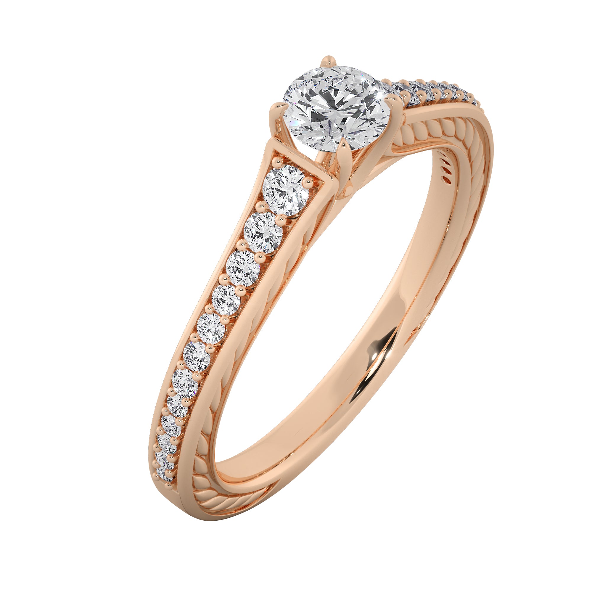 Veloura Lab Grown Diamond Ring – Signature Halo Engagement Ring