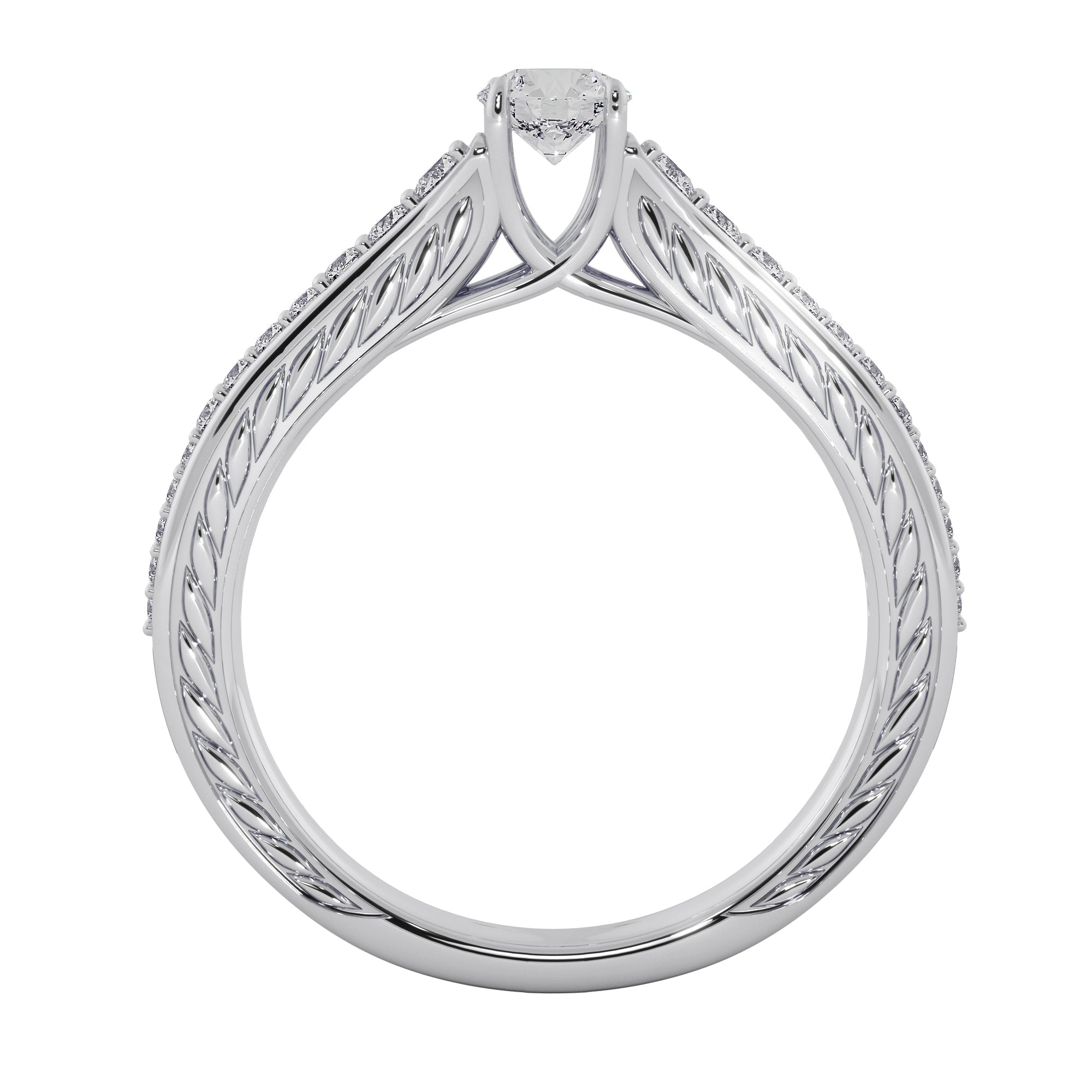 Veloura Lab Grown Diamond Ring – Signature Halo Engagement Ring