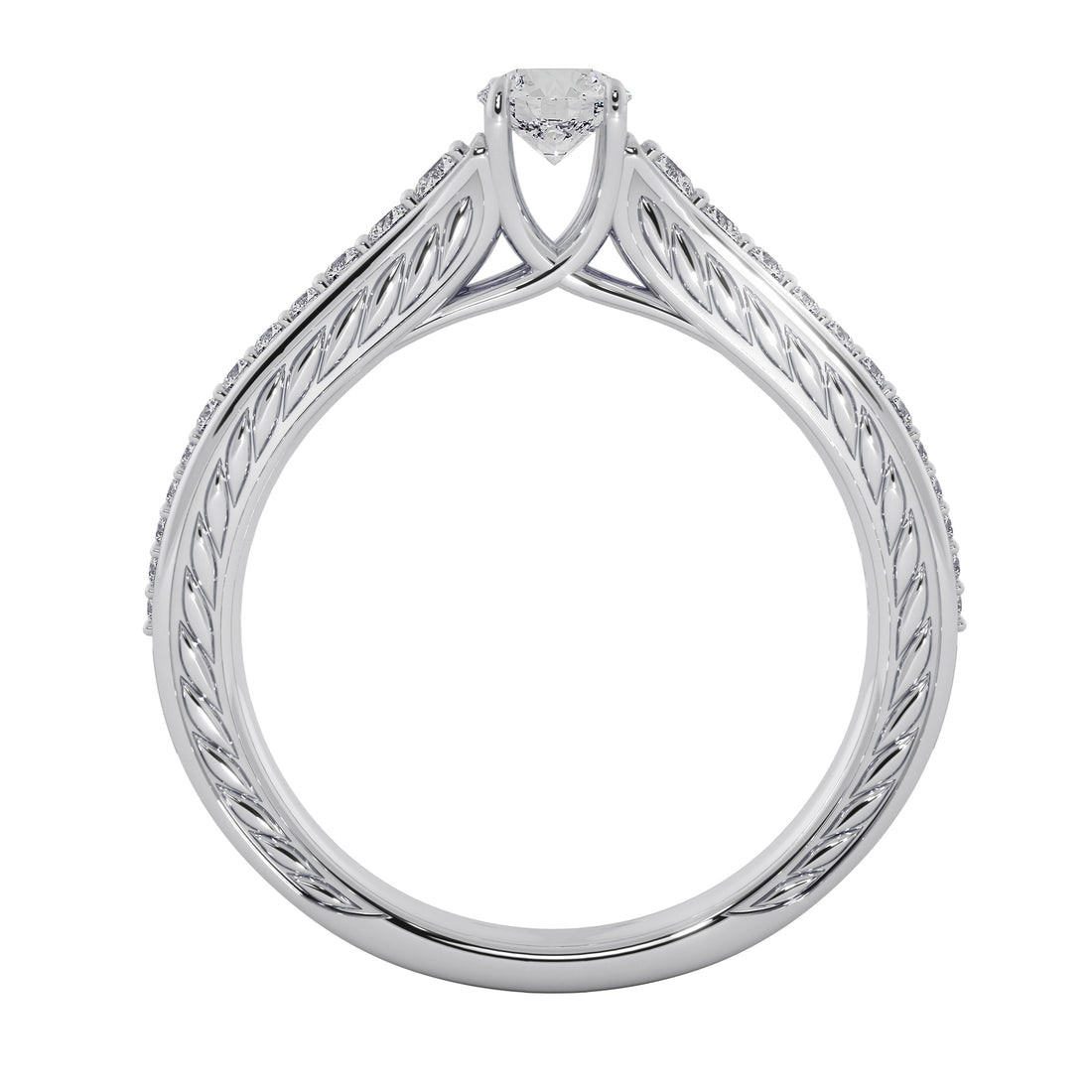 Veloura Lab Grown Diamond Ring – Signature Halo Engagement Ring